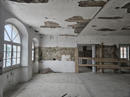 Prvo nadstropje Podestatove palače, ki pa ni predmet zdajšnje obnove.